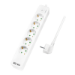 LogiLink LPS249U power extension 1.5 m 5 AC outlet(s) Indoor White