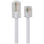 Maplin RJ11 Connector to RJ45 Plug Telephone Lead 1m - White