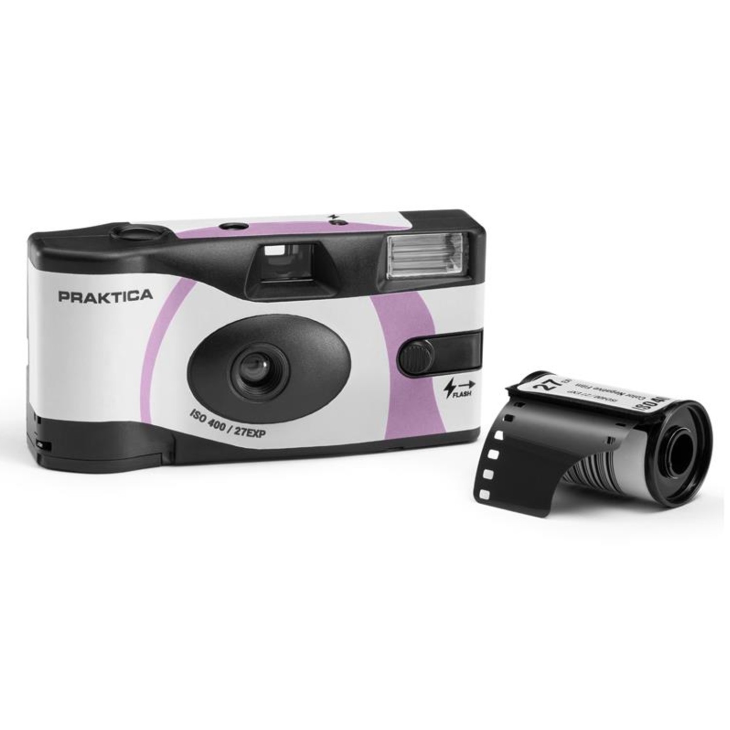 Praktica Single Use Disposable Film Camera with Flash - Pink - Single
