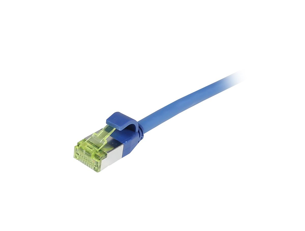 EU Product - Patchkabel RJ45 CAT6A 500Mhz blau S/FTP slimline rund d - Cable - Network thumbnail