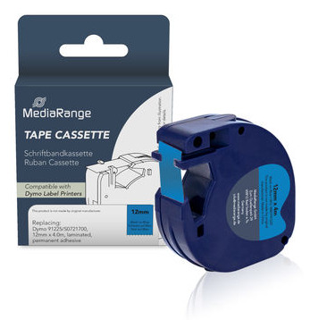 MediaRange Plastic tape cassette. for label printers using Dymo® 91222