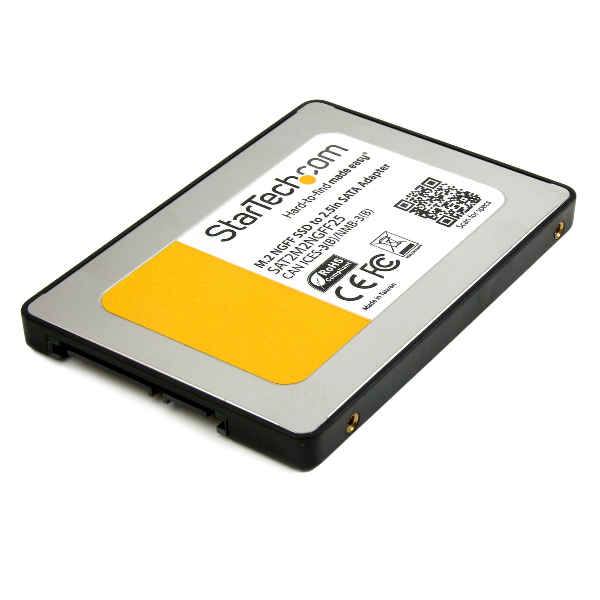 StarTech.com M.2 SSD to 2.5in SATA III Adapter - M.2 Solid State Drive Converter with Protective Housing