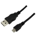LogiLink 1m USB A-USB Micro B USB cable USB 2.0 Micro-USB B 0.48 Gbit/s Black