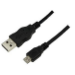 LogiLink 1m USB A-USB Micro B USB cable USB 2.0 Micro-USB B 0.48 Gbit/s Black