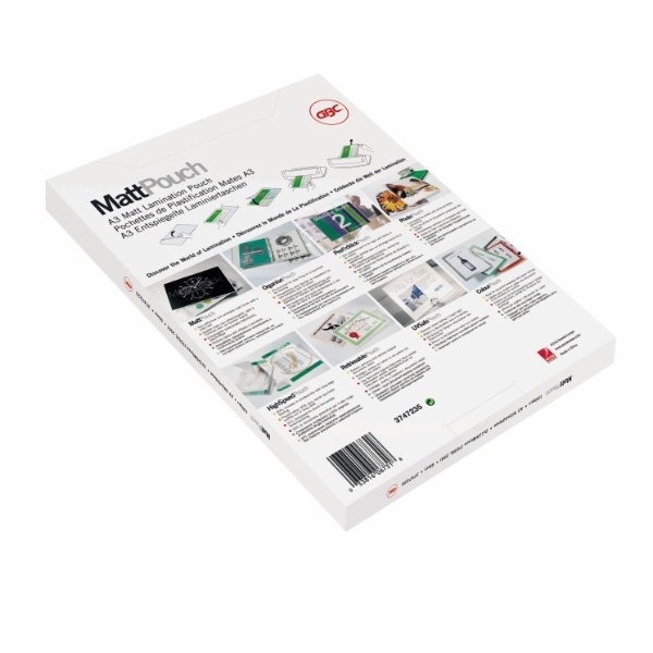 GBC Lamination Pouch A4 Matt 75 Micron