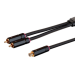 Monoprice Onix Series audio cable 11.8" (0.3 m) 2 x RCA RCA Black