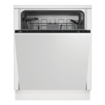 Beko HygieneShield Integrated Dishwasher - C-Rated, Black control panel