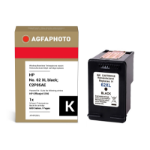 AgfaPhoto Compatible Ink Cartridge, Black, Replacement for HP No. 62 XL black, C2P05AE, 600 Pages