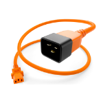 UNC PWCD-C13C20-15A-04F-ORG power cable Orange 47.2" (1.2 m) C13 coupler C20 coupler