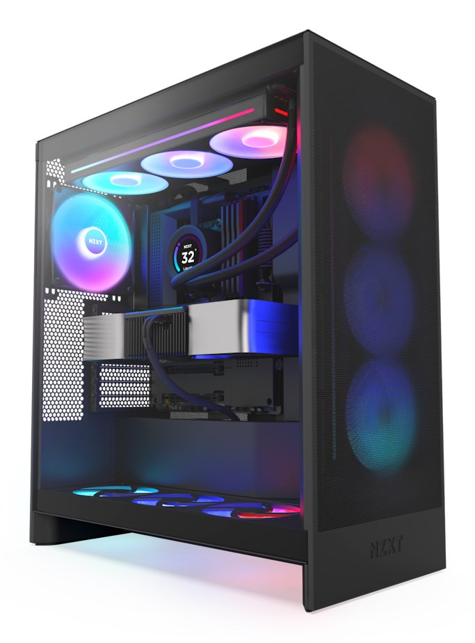 NZX T H7 Flow RGB Midi Tower Black