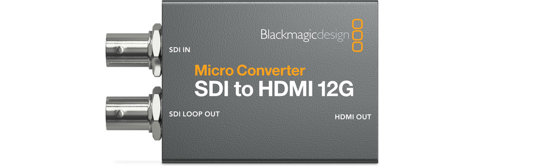 Blackmagic Design Micro Converter SDI to HDMI 12G PSU Active video con