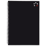 5Star 930264 writing notebook A4 160 sheets Black