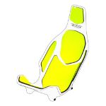 Res-Tech X1 CARBON SEAT - YELLOW FLUO