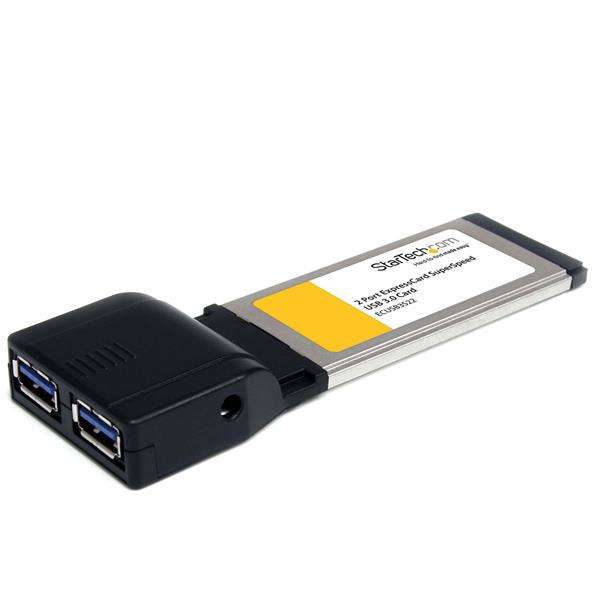 Image of StarTech.com 2 Port ExpressCard SuperSpeed USB 3.0 Card Adapter...