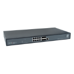 LevelOne 12-Port L3 Managed 10-Gigabit Switch, 8 x 1G/2.5G/5G/10G RJ45, 4 x 1G/2.5G/10G SFP+ Uplinks, 240Gbps Non-Blocking Fabric, 19-Inch Rackmount