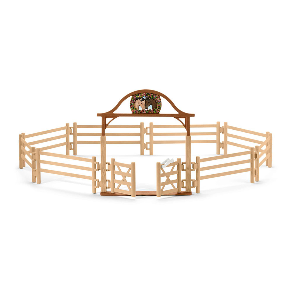  Horse Club Paddock With Entry Gate Toy Playset - Bronze