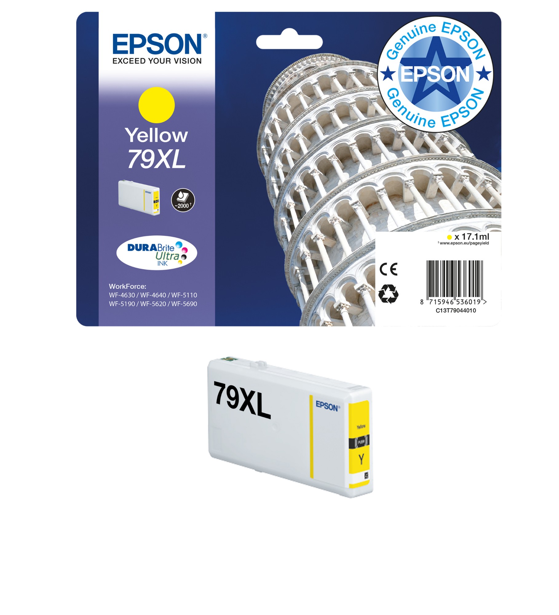 Epson C13T79134010/79 Ink cartridge magenta. 800 pages 6.5ml for Epson