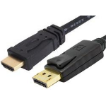 BLUPEAK 3M DISPLAYPORT MALE TO HDMI MALE CABLE (LIFETIME WARRANTY) - DP TO HDMI ONLY