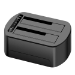 CoreParts MS-CLONER-SATA2.5-3.5 storage drive docking station Black