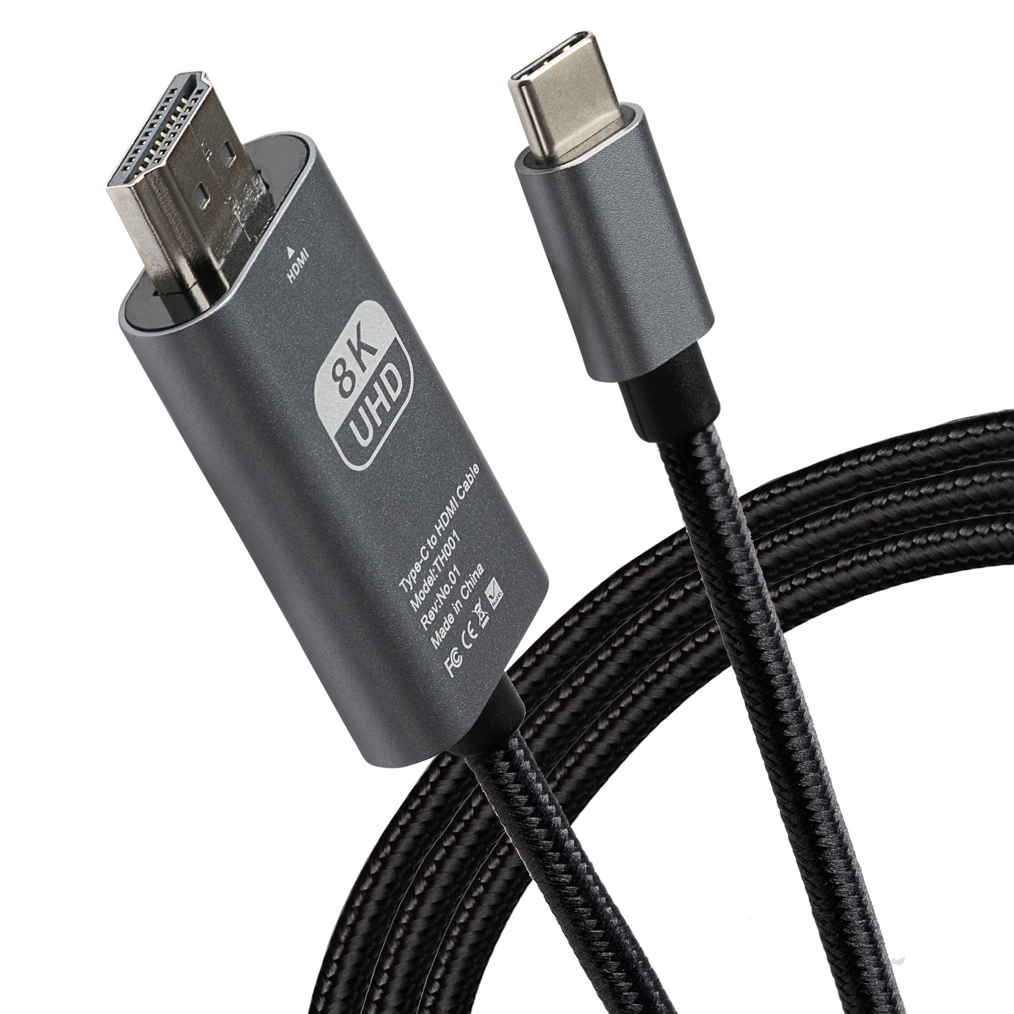 Maplin Usb-C To Hdmi Cable Ultra Hd 8K 3.1 2M