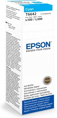 Image of Epson C13T66424A/T6642 Ink bottle cyan, 6.5K pages 70ml for Epson...