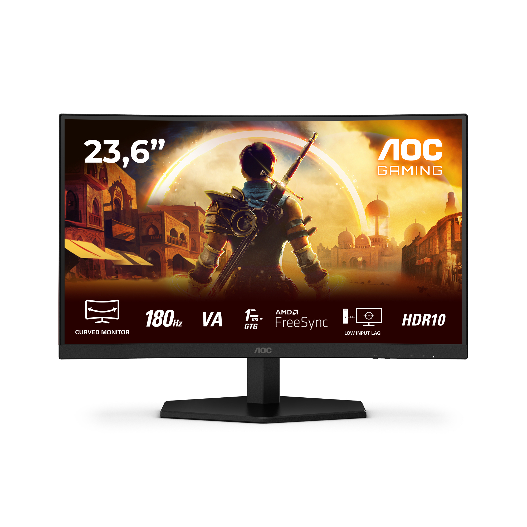 Aoc Black/Red G4 C24g42e Computer Monitor 59.9 Cm (23.6") 1920 X 1080 Pixel