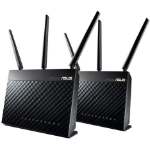 ASUS RT-AC68U wireless router Gigabit Ethernet Dual-band (2.4 GHz / 5 GHz) 4G Black