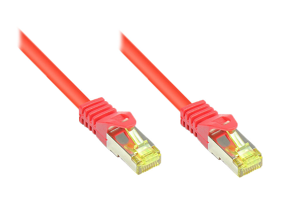 Alcasa Cat.7 S/FTP 1m networking cable Red Cat7 S/FTP (S-STP)