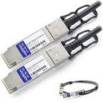 AddOn Networks EX-QSFP-40GE-DAC-50CM-AO InfiniBand/fibre optic cable 0.5 m QSFP+ Black