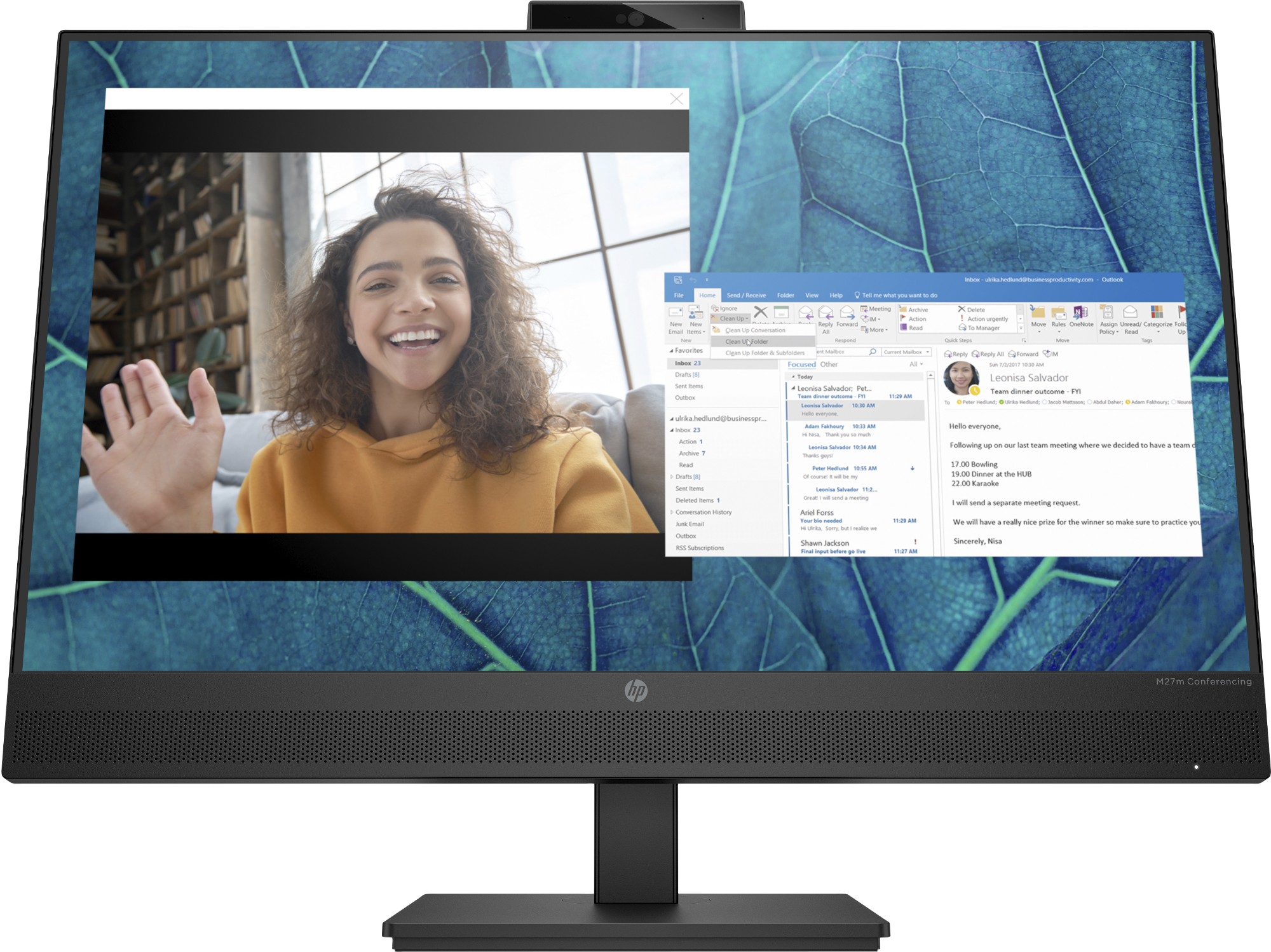 Hp Black M27m 68.6 Computer Monitor 68.6 Cm (27") 1920 X 1080 Pixels Fu