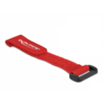 DeLOCK Hook-and-loop cable tie with loop L 150 x W 20 mm red 5 pieces