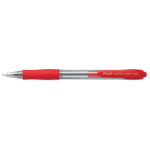 Pilot SuperGrip M Red Clip-on retractable ballpoint pen Medium