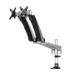 StarTech.com ARMDUAL30 monitor mount / stand 30" Clamp Black, Silver
