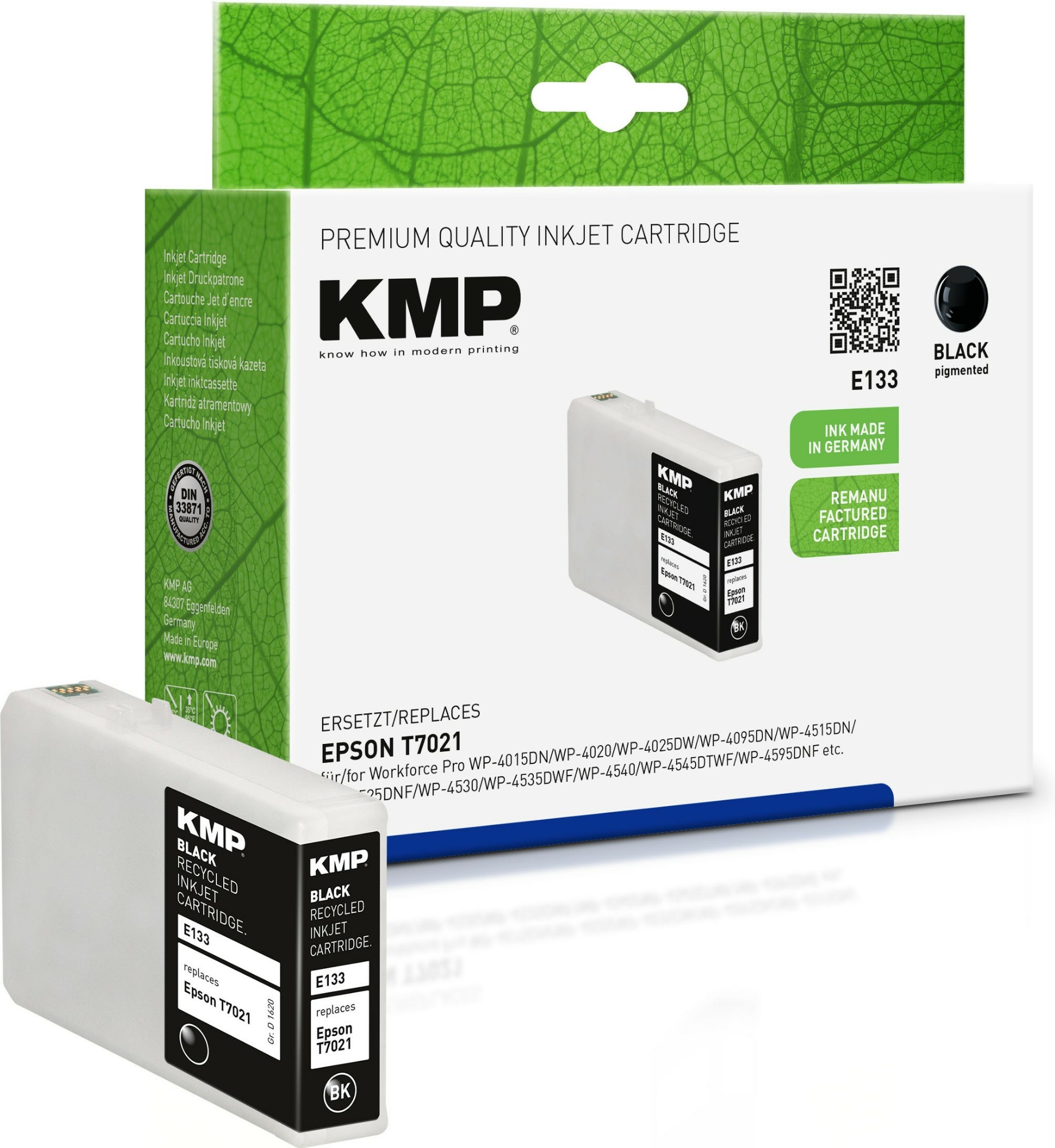 KMP E133 ink cartridge Yellow