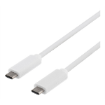 Deltaco USBC-1059 USB cable USB 3.2 Gen 1 (3.1 Gen 1) 1 m USB A White