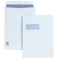 Image of Plus Fabric PF C4 WHT SS WDW POCKET ENV PK250