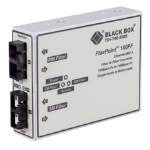 Black Box LMC250A-ST netwerk media converter 100 Mbit/s 1300 nm Multimode, Single-mode Zwart, Wit