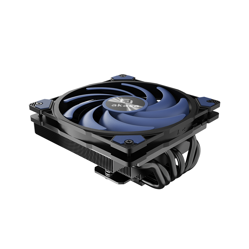 Akasa ALUCIA H6LS M2 Processor Air cooler 12 cm Black. Blue 1 pc(s)