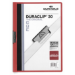 Durable Duraclip 30 report cover PVC Red, Transparent
