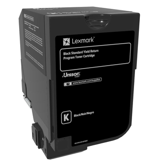 Image of Lexmark 74C2SK0 Toner-kit black return program, 7K pages ISO/IEC...