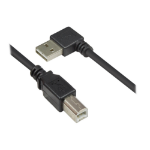 Alcasa 2510-EU005W USB-kabel USB 2.0 0,5 m USB A USB B Zwart