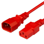 FDL 0.5M POWER EXTENSION CABLE C13-C14 - RED