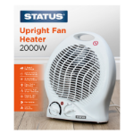 STATUS 2000W Upright Fan Heater
