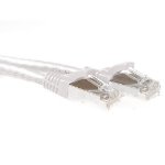 ACT Witte 1 meter SFTP CAT6A patchkabel snagless met RJ45 connectoren