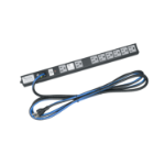 Middle Atlantic PD Slim High Density Vertical Power Strip, 8 Outlet, 15A, Basic Surge Protection - 10 ft Cord