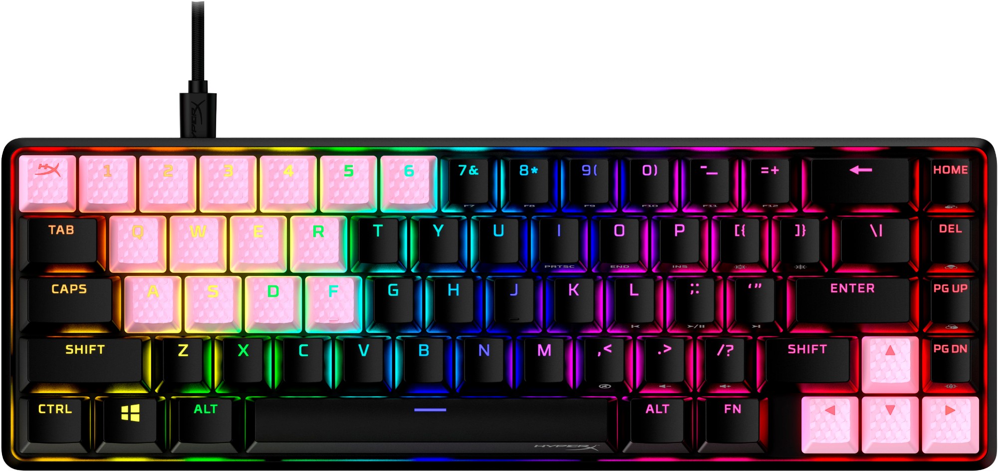 HyperX Rubber Keycaps - Gaming Accessory Kit - Pink (US Layout)