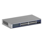 NETGEAR GS724Tv6 Managed L2+/L3 Gigabit Ethernet (10/100/1000) 1U Blue, Grey