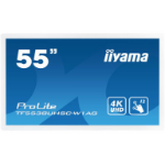 iiyama ProLite TF5538UHSC-W1AG computer monitor 139.7 cm (55") 3840 x 2160 pixels 4K Ultra HD LED Touchscreen Multi-user White