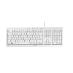 CHERRY STREAM KEYBOARD Corded Keyboard, Light Grey, USB (QWERTY - UK)