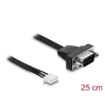 DeLOCK 91277 seriële kabel Zwart 0,25 m RS-232 JST-XHR-4P